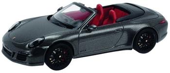 Schuco Porsche 911 Carrera GTS Cabrio mit Verdeck, achatgraumetallic