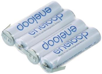 Panasonic eneloop Reihe F1x4 Akkupack 4x Micro (AAA) Z-Lötfahne NiMH 4.8 V 750 mAh