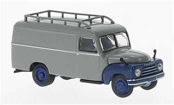 Brekina Hanomag L28 Kastenwagen mausgrau/saphirblau 58153 H0