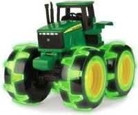 Tomy 46434B, Tomy John Deere Monster Threads Light Wheels Traktor (46434B) Gr&uuml;n