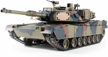 Heng Long Panzer M1A2 Abrams Pro-Edition RTR mit Metallketten und Schussfunktion Tarnlackierung (1112439184)