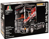 Italeri 510003922, Italeri 1:24 Scania 164L Topclass (510003922) Schwarz