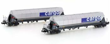 HOBBYTRAIN Zuckerwagen Tagnpps 31 der SBB Cargo 2er Pack H23465 N