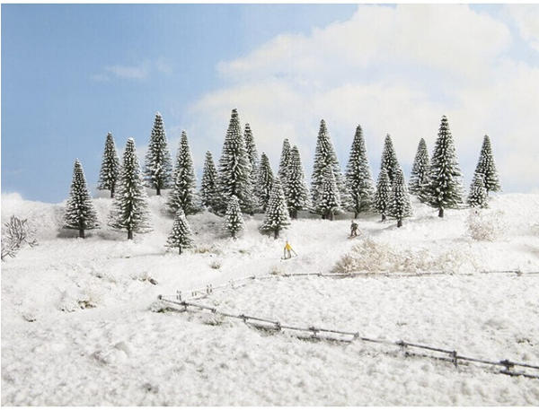 Noch Baumpackung Schneetanne 50 bis 140mm Schnee-Weiß 25St. (26828)