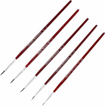 Modelcraft Tools Zobelhaar-Pinsel, 5 Stück