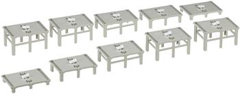 KATO Kato-Noch 77308 - Brückenpfeiler-Set für 2-gleisige Brücken