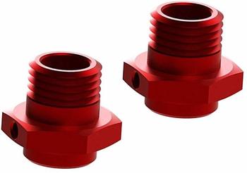 Arrma ar310484Aluminium Talion Rad Hex, rot, 17,6mm