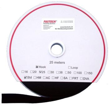 FASTECH Klettband zum Aufnähen Haftteil (L x B) 25000 mm x 20 mm Schwarz T0102099990125 25 m