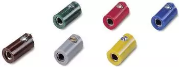 Conrad Modellbahn Muffen 2.6mm 100 St. ohne Querloch Schwarz