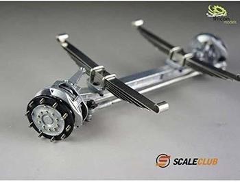 THICON MODELS Vorderachse V2A mit Federn, Nabe und Scheibenbremse (50195)