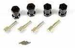 Absima 2560021 Achsschenkelbolzen-Set Schwarz Bronze