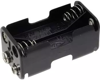 TRU Components Batteriehalter 4x Mignon (AA) Druckknopfanschluss BH-343-2B