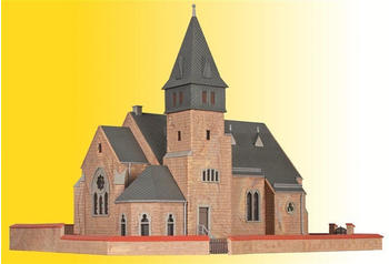 Kibri Kirche aus dem Westerwald mit Mauer (39766)