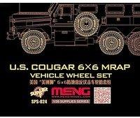 Meng 910968 - 1:35 Cougar 6x6 Mrap Vehicle Wheel Set
