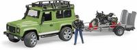 Bruder Land Rover Defender Station Wagon mit Anhänger (02598)