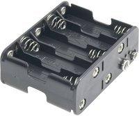 FREI 11467, FREI HALTER 6XUM3-QDK - Batteriehalter f&uuml;r 6 Mignonzellen (AA),