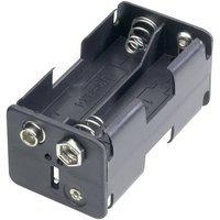 Goobay 12466 Batteriehalter 4x Mignon (AA) Druckknopfanschluss (L x B x H) 61.5 x 30 x 31.5mm