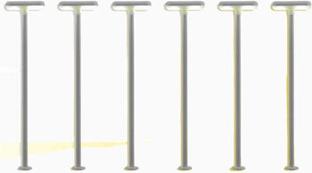 Viessmann Bahnsteigleuchte, 2 LEDs wei&szlig; 5+1 (63646)