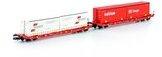 HOBBYTRAIN H23765 N 2er-Set Wechselpritschenwagen DB Cargo/Wandt