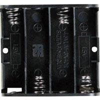 TAKACHI SN34S Batteriehalter 4x Mignon (AA) Druckknopfanschluss (L x B x H) 61.9 x 57.2 x 15mm