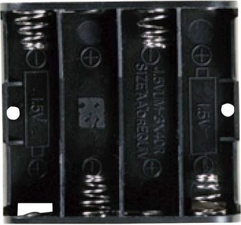 TAKACHI SN34PC Batteriehalter 4x Mignon (AA) Lötpin (L x B x H) 61.9 x 57.2 x 15mm