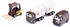 Siku UPS Logistik Set Gabelstapler 3-Achs-Zugmaschine Paketwagen 1:50 (6324)