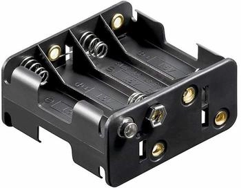 Goobay 12470 Batteriehalter 8x Mignon (AA) Druckknopfanschluss (L x B x H) 63 x 58 x 29.5mm
