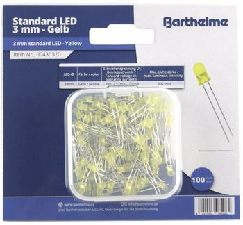 Barthelme LED-Sortiment Gelb Rund 3mm 600 mcd 30° 20mA 2V