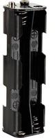 VELLEMAN BH382B Batteriehalter 8x Mignon (AA) Druckknopfanschluss (L x B x H) 108.5 x 31.5 x 29.5mm