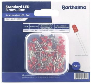Barthelme LED-Sortiment Rot Rund 3mm 600 mcd 30° 20mA 2V