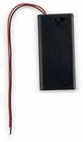 Goobay 12443, Goobay 2x AA (Mignon) Batteriehalter, Schwarz - lose...