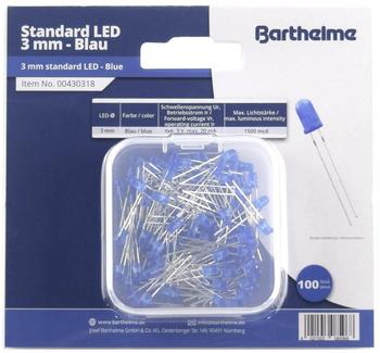 Barthelme LED-Sortiment Blau Rund 3mm 1500 mcd 30° 20mA 3V