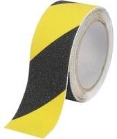 TOOLCRAFT Anti-Rutschband Components Sugo Schwarz, Gelb (L x B) 5m x 25mm Inhalt: 1 Rolle(n)