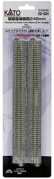 Kato Doppelgleis gerade 248 mm mit Betonschwellen 2 Stk. N (K20-004)