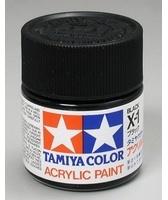 TAMIYA Acrylfarbe schwarz glänzend Farbcode: X-1 Glasbehälter 81001
