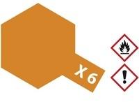 Tamiya 81006, Tamiya Acrylfarbe Orange (gl&auml;nzend) X-6 Glasbeh&auml;lter 23ml,