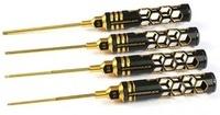 Arrowmax Aussen-Sechskant Schlüssel 4er Pack schwarz/gold (AM-410991-BG)