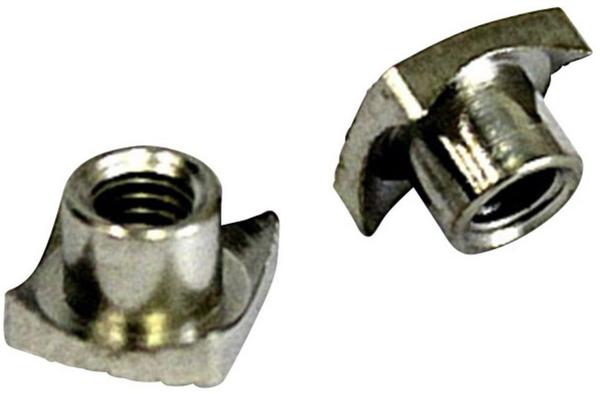 MODELCRAFT Aluminium Zackenmutter M2.5 10er Set Silber