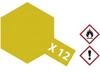 Tamiya 81012, Tamiya Acrylfarbe Blattgold (glänzend) X-12 Glasbehälter 23ml,