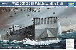 Trumpeter WWII LCM 3 USN Vehicle Landing Craft (7213)