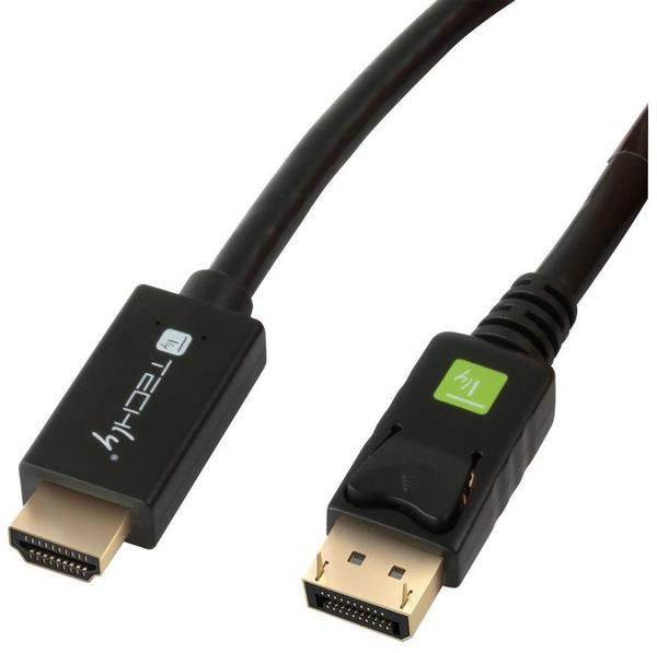 TECHLY ICOC DSP-H12-020 DisplayPort HDMI Schwarz