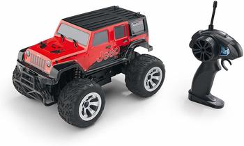 Revell RC Car Jeep Wrangler Rubicon, RTR 1:18 rot (24464)