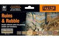 Vallejo 71214 Farb-Set Ruinen & Tr&uuml;mmer 8 Farben &agrave; 17 ml