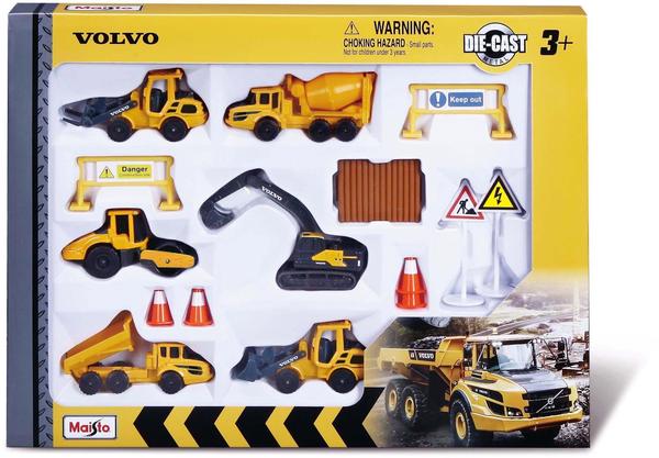 MAISTO Maisto® Spielzeug-Auto Volvo Baufahrzeuge 8cm detailliertes Modell gelb