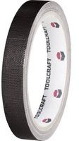 TOOLCRAFT HEB19L10SC HEB19L10SC Gewebeklebeband HEB19L10SC Schwarz (L x B) 10m x 19mm 10m