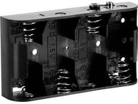 VELLEMAN BH243B Batteriehalter 4x Baby (C) Druckknopfanschluss (L x B x H) 106 x 59 x 22mm