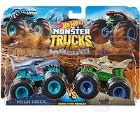 Mattel Hot Wheels Monster Trucks 1:64 Die-Cast 2er-Pack Mega Wrex vs Leopard Shark