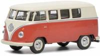 SCHUCO 452017100, SCHUCO 452017100 1:64 VW T1 Bus, rot beige