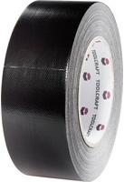 TOOLCRAFT 54B48L20SC 54B48L20SC Gewebeklebeband Gaffer Schwarz (L x B) 20m x 48mm 20m