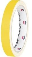 TOOLCRAFT HEB19L10GC HEB19L10GC Gewebeklebeband HEB19L10GC Gelb (L x B) 10m x 19mm 10m